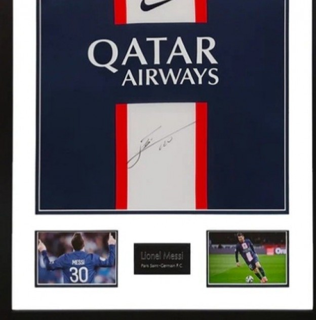 Messi's PSG Signed Shirt - CharityStars