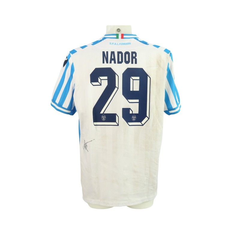 Nador's Signed Unwashed Shirt, SPAL vs Lucchese 2024 