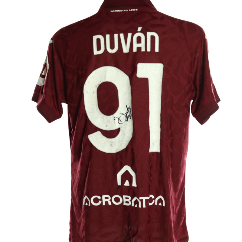Duvan's Signed Unwashed Shirt, Torino vs Juventus 2026