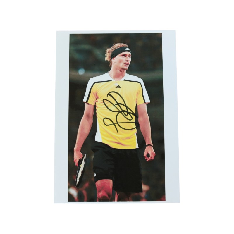 Photograph - Signed by Alexander Zverev