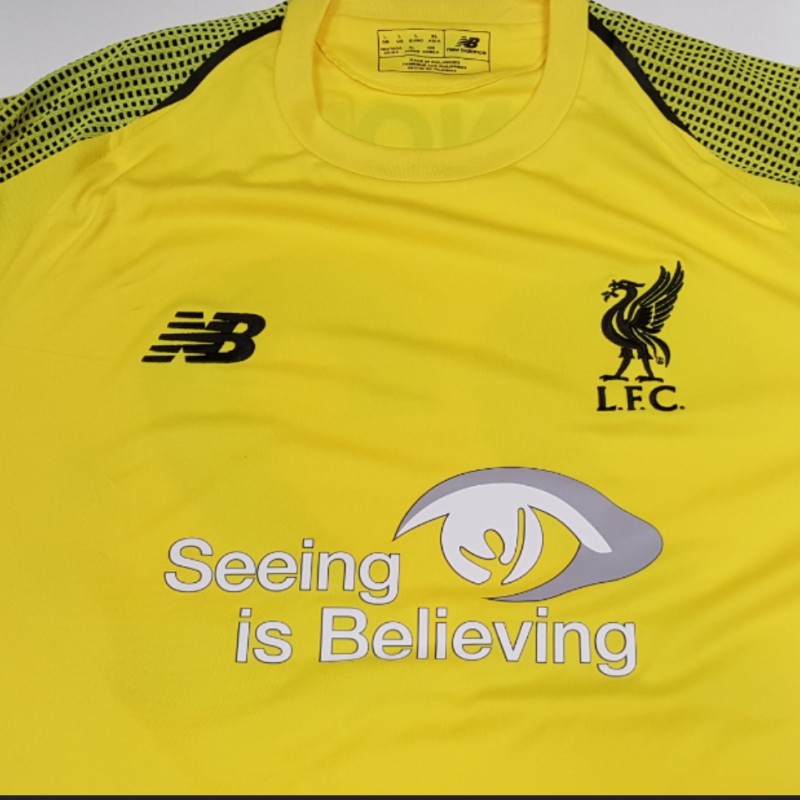 Match-Issued 2018/2019 LFC Home Shirt signed by Simon Mignolet
