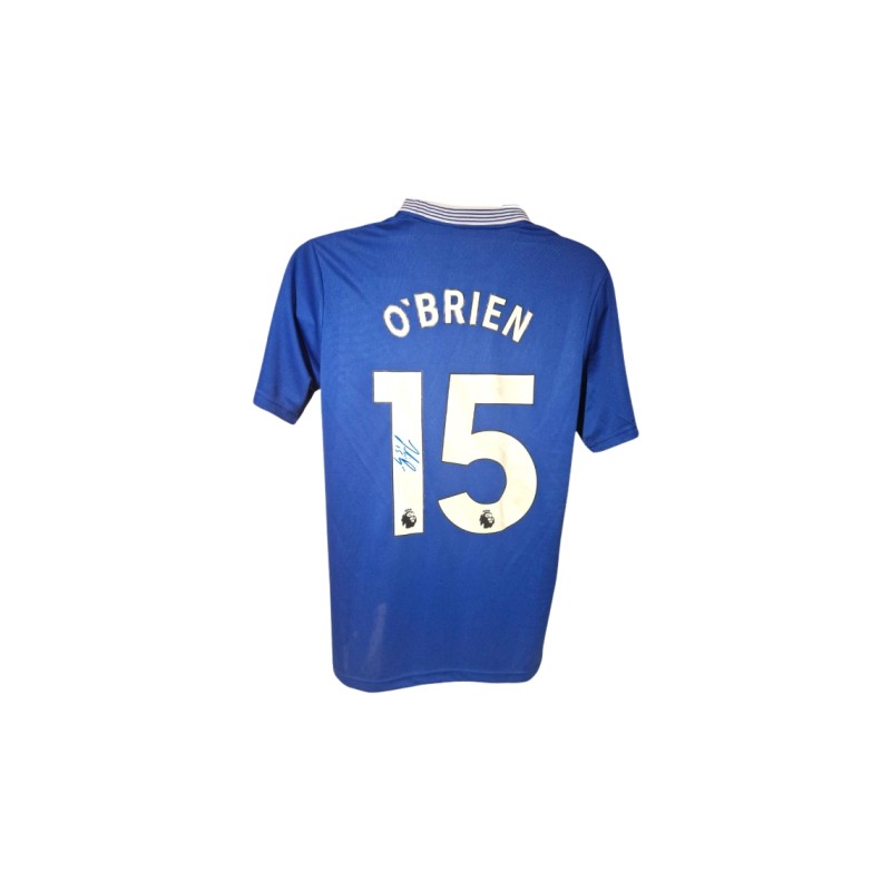 Replica maglia Everton 2024/25 firmata da Jake O'Brien