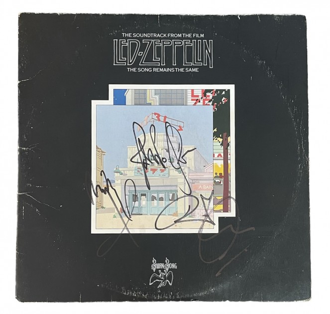 Led Zeppelin Signed 'The Song Remains The Same' Vinyl LP
