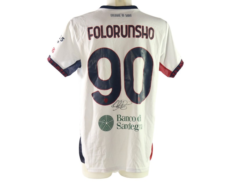 R- Folorunsho's Signed Unwashed Shirt, Hellas Verona vs Cagliari 2025