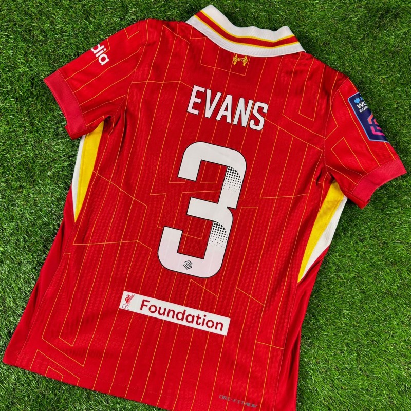 Gemma Evans Liverpool 2024–25 Official Player-Worn Football Shirt