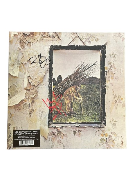 LP in vinile dei Led Zeppelin firmato "Led Zeppelin IV
