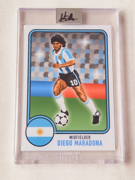 Diego Armando Maradona Limited Edition Card Giovanni's Customs 2022