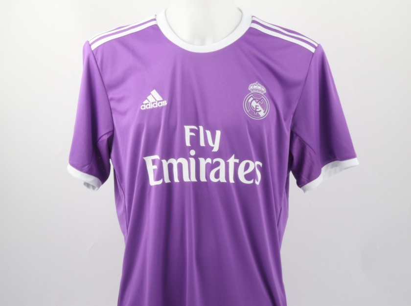Morata Official Real Madrid Shirt, 2016/17 - Signed