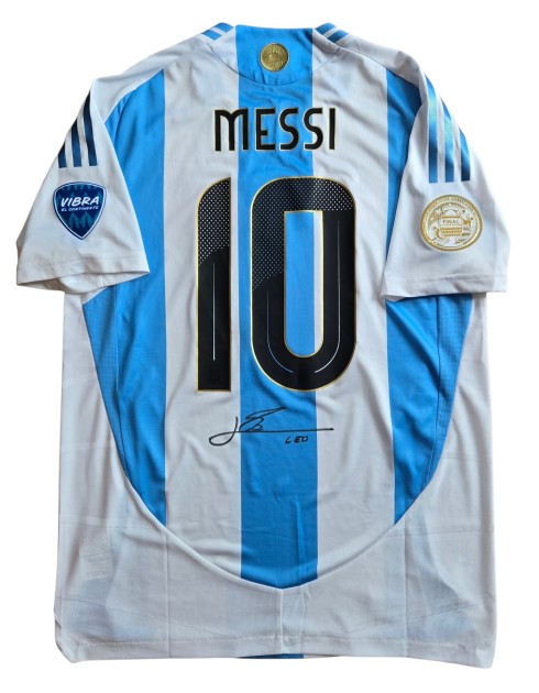 Messi's Signed Match-Issued Shirt, Argentina vs Colombia Copa America Finals 2024