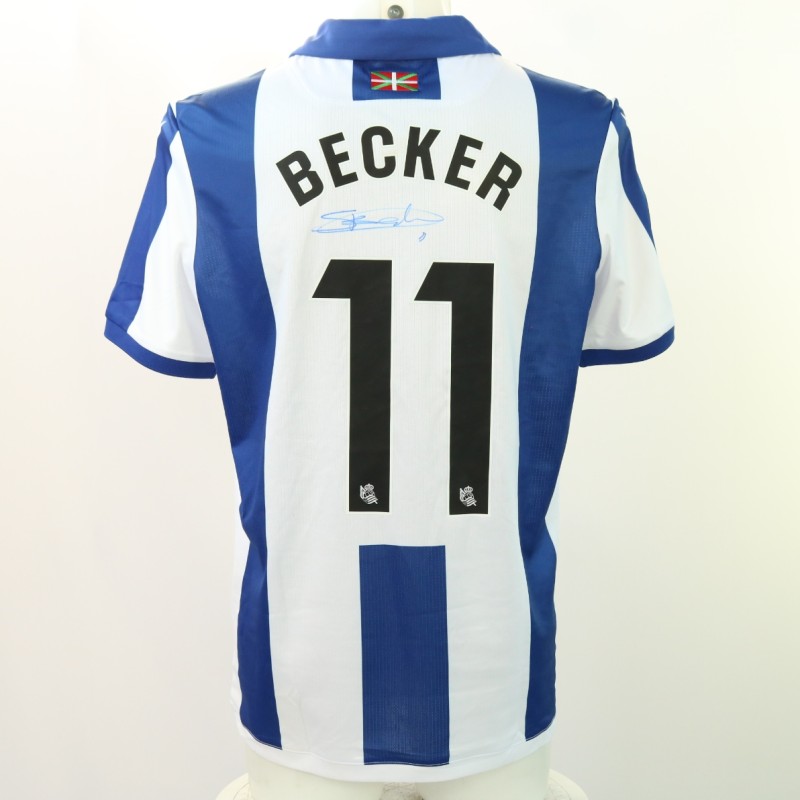 Becker's Real Sociedad vs Ajax Signed Unwashed Shirt, Europa League 2024