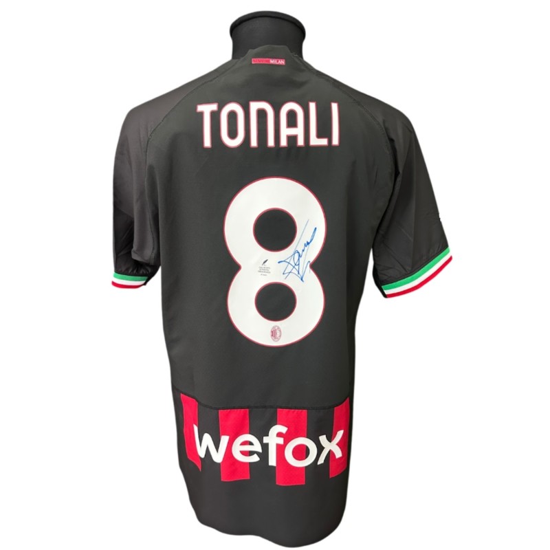 Tonali's Milan Signed Official Shirt, 2022/23