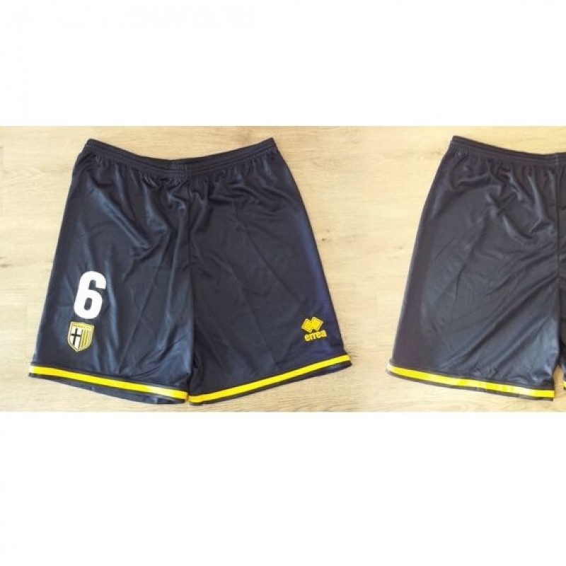 Lucarelli Parma match worn shorts, Serie A 2014/2015
