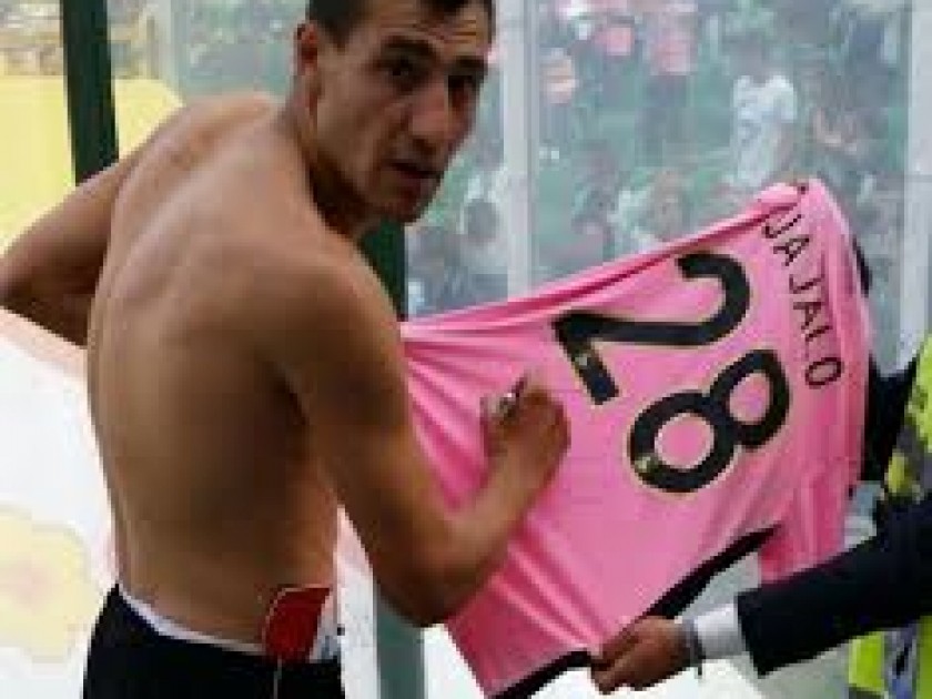Jajalo match worn and signed shirt, Palermo-Fiorentina, Serie A 14/15