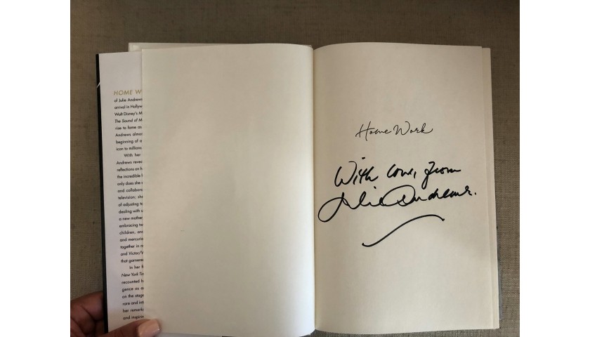 Julie Andrews Signed Memoir