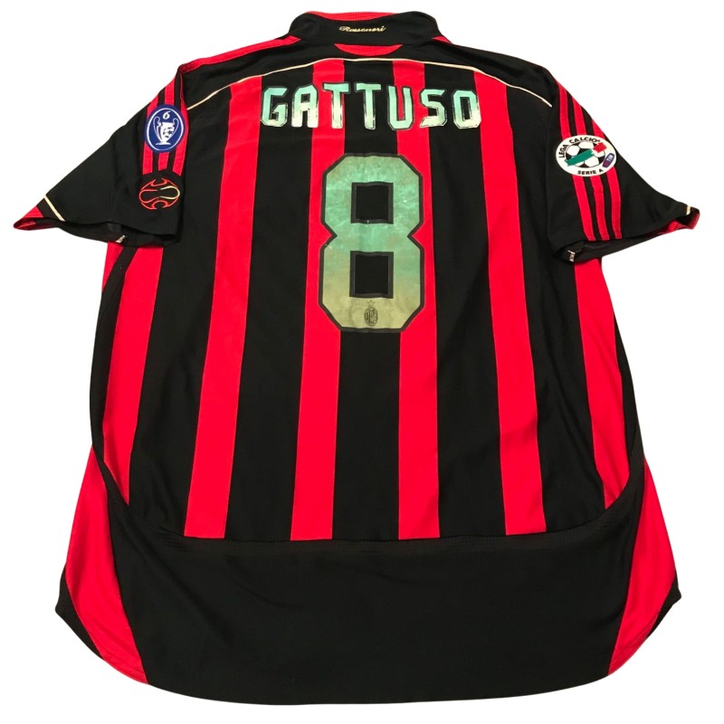 Gattuso's Match-Issued Shirt Milan 2006/07