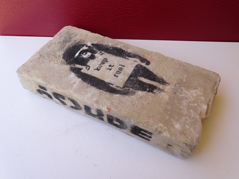 Brick by Banksy (attributed)
