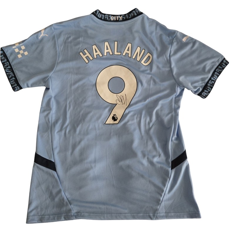 Maglia ufficiale Erling Haaland Manchester City 2024/25 - Autografata