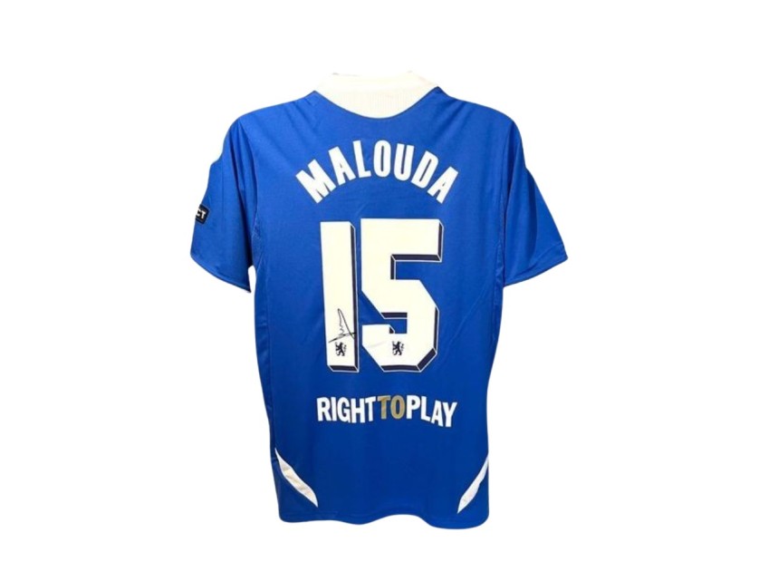 Florent Malouda's Chelsea 2012 CL Final Signed Replica Shirt