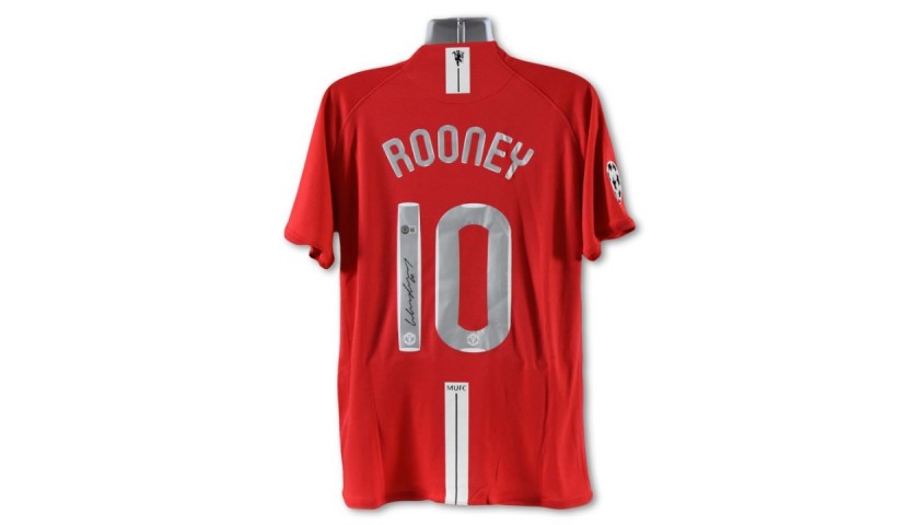 Wayne Rooney Signed Champions League Manchester United