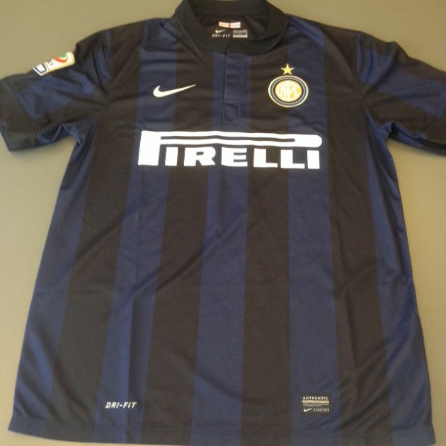 Inter fanshop shirt, Ishak Belfodil, Serie A 2013/2014 - signed