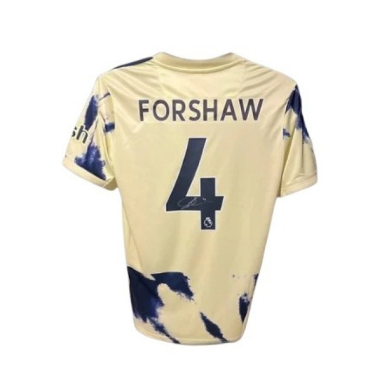 Maglia ufficiale "away" Adam Forshaw Leeds United, 2022/23 - Autografata