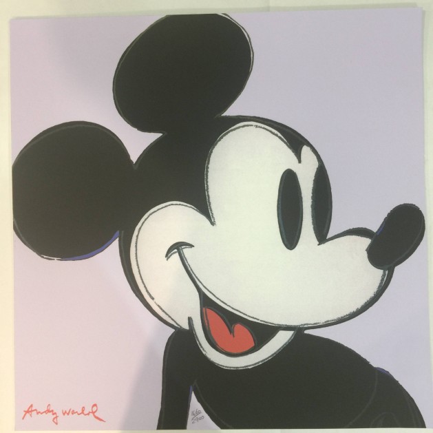 Andy Warhol Signed "Mickey Mouse"