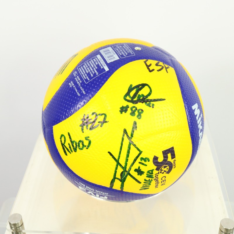 Official ball at Eurovolley 2023 autographed by the Spain Men's National Team