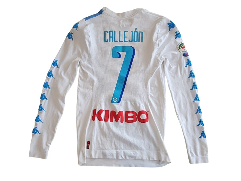 Callejon's Match-Worn Shirt, Chievo Verona vs Napoli 2017
