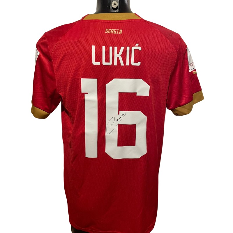 Maglia Replica Lukic Serbia, Mondiale 2022 - Autografata