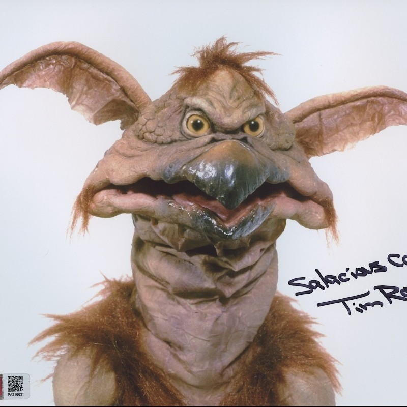 Tim Rose Signed “Salacious Crumb Star Wars" Photograph