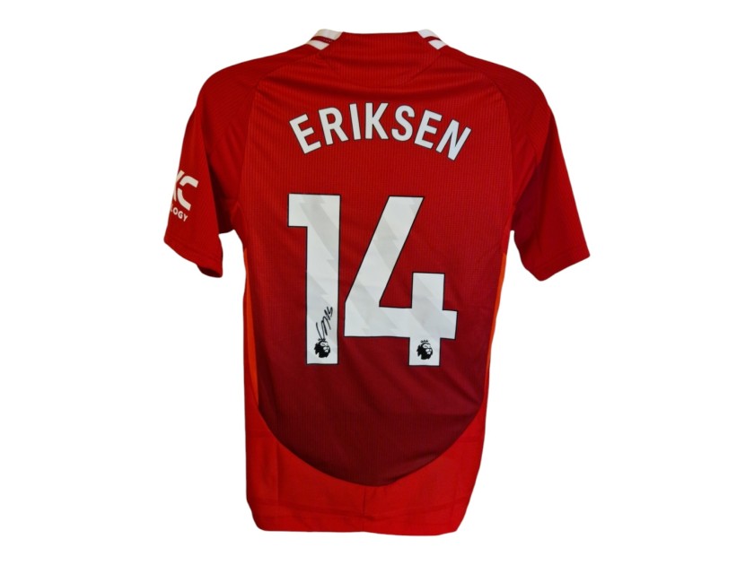 Maglia replica Manchester United 2024/25 - Autografata da Christian Eriksen 