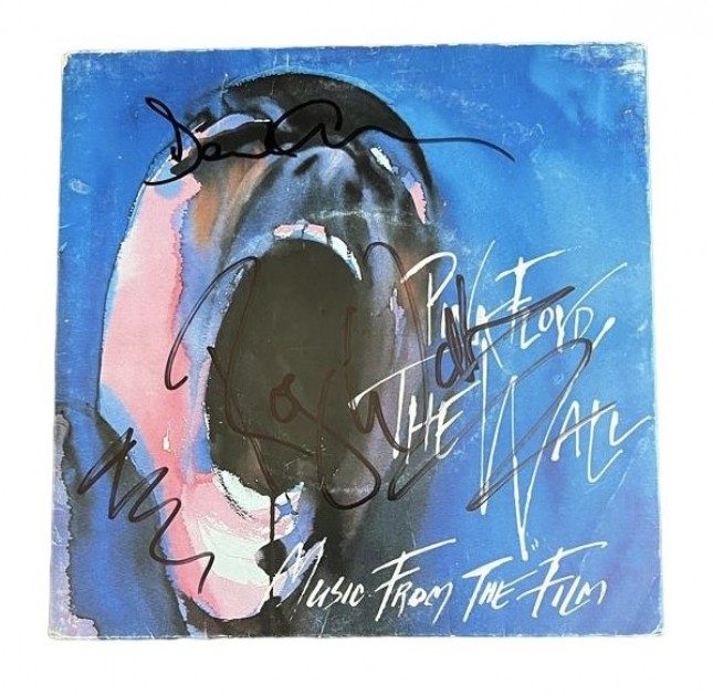 Vinile 7" di "The Wall" dei Pink Floyd - Autografato