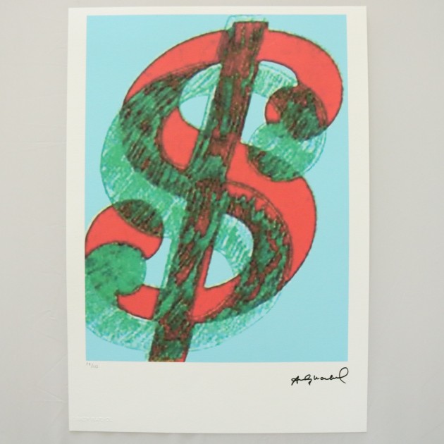 Andy Warhol "Dollar Sign" Signed Limited Edition