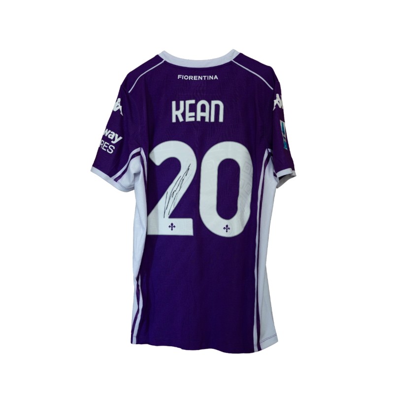 Kean's Fiorentina Official Shirt, 2025/26 - Signed