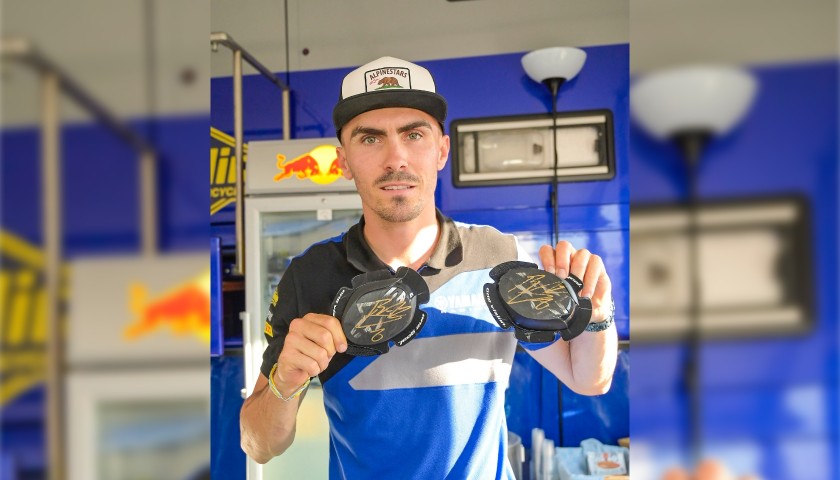 Knee Sliders Worn and Signed by Loris Baz at Portimao