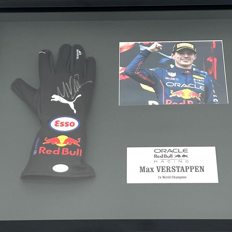 Max Verstappen signed racing glove