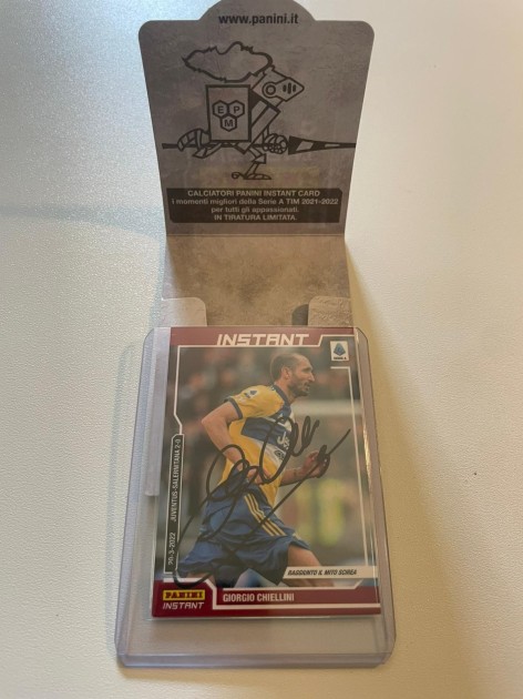 R - Figurina Panini Instant Giorgio Chiellini - Autografata