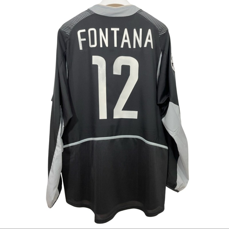 Fontana's Inter Match-Issued Shirt, UCL 2002/03