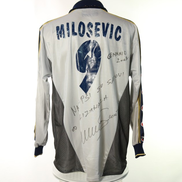 Maglia gara Milosevic Parma, 2000/01 - Autografata