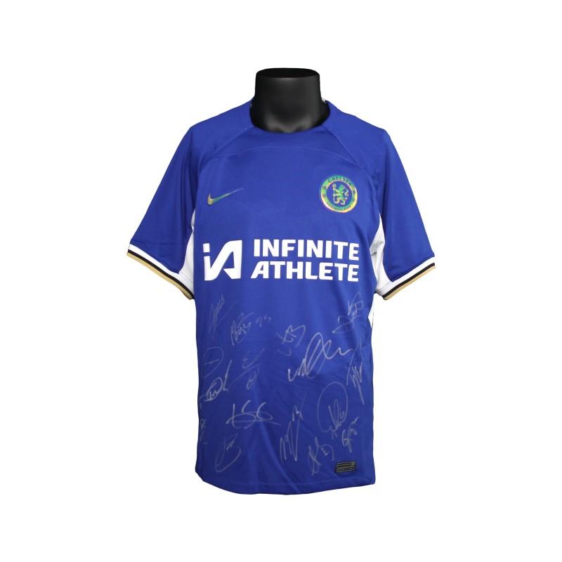 Chelsea FC 2023/2024 Squad Signed Home Shirt