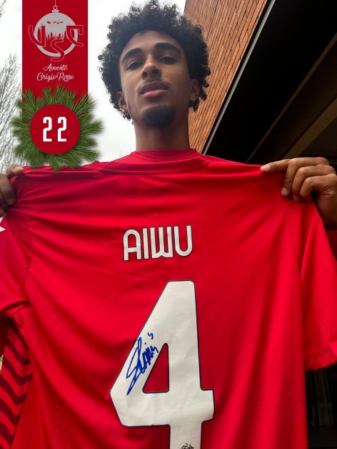 Aiwu's Match-Issued Signed Shirt, Cremonese-Ternana 2022
