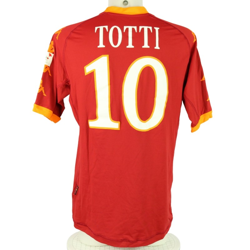 Totti 's Roma Match-Issued Shirt, Supercoppa 2010 Final