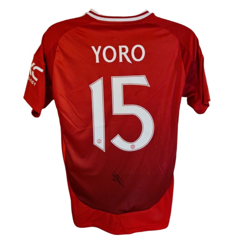 Replica maglia Manchester United 2024/25 EL firmata da Leny Yoro