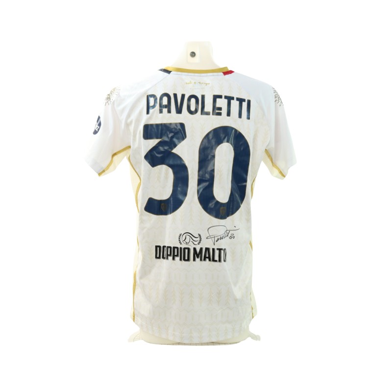 Maglia Pavoletti Venezia vs Cagliari Unwashed, 2024 - Autografata