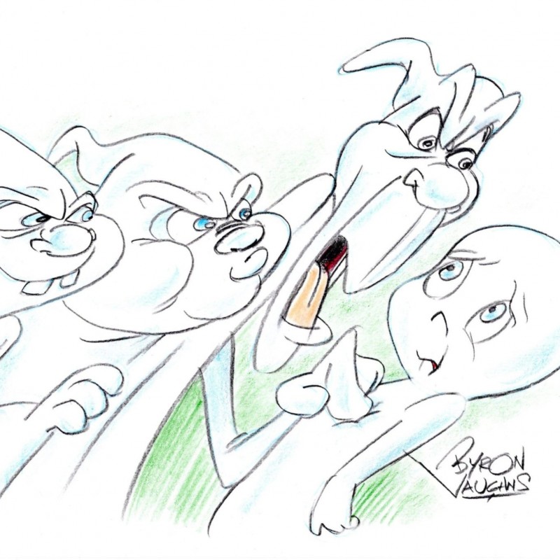 Artwork "Casper" autografato da Byron Vaughns