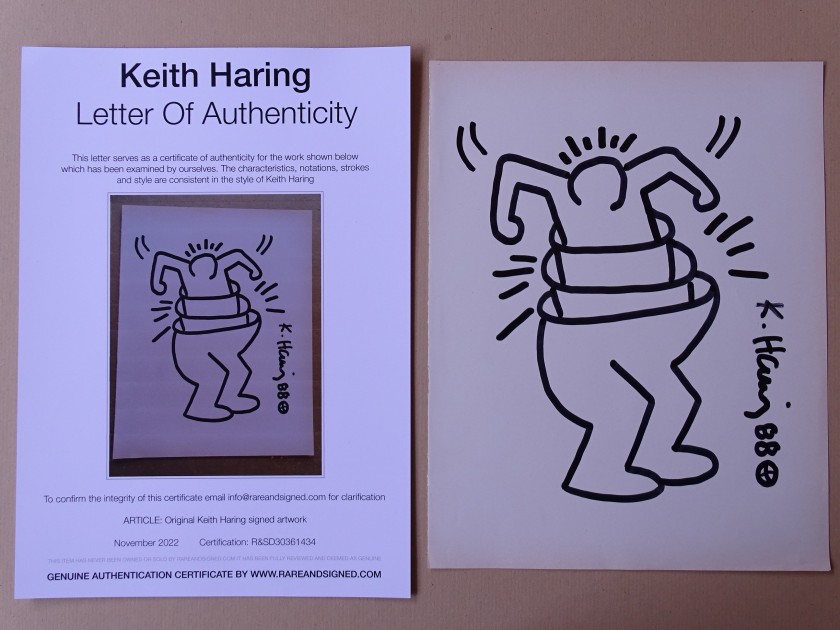 Keith Haring Ink Drawing