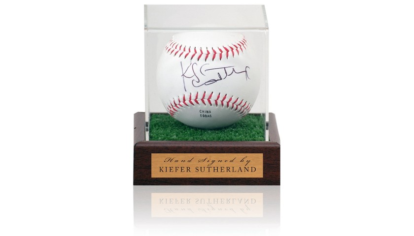 Kiefer Sutherland Signed Baseball