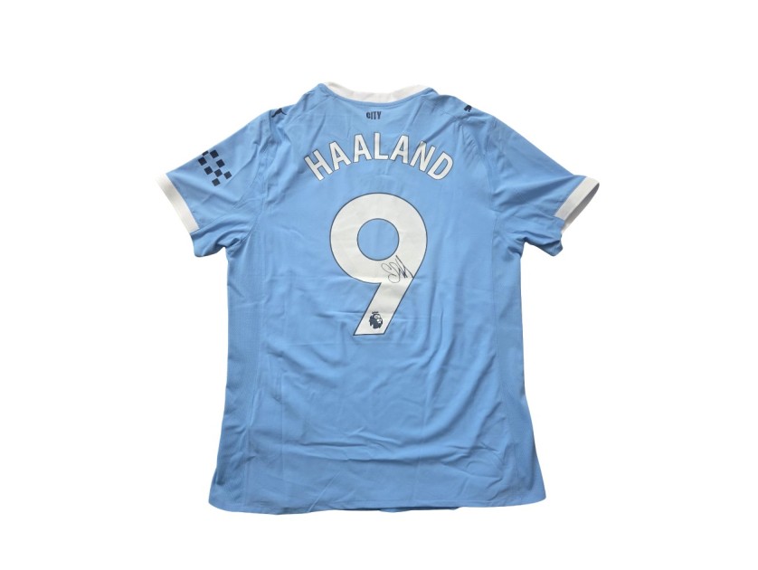 Erling Haaland's Manchester City 2025/26 Signed Official Shirt with Box
