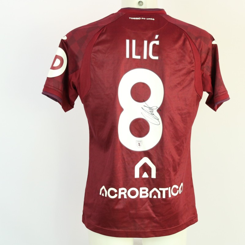 Ilic's Signed Unwashed Shirt, Torino vs Atalanta 2024