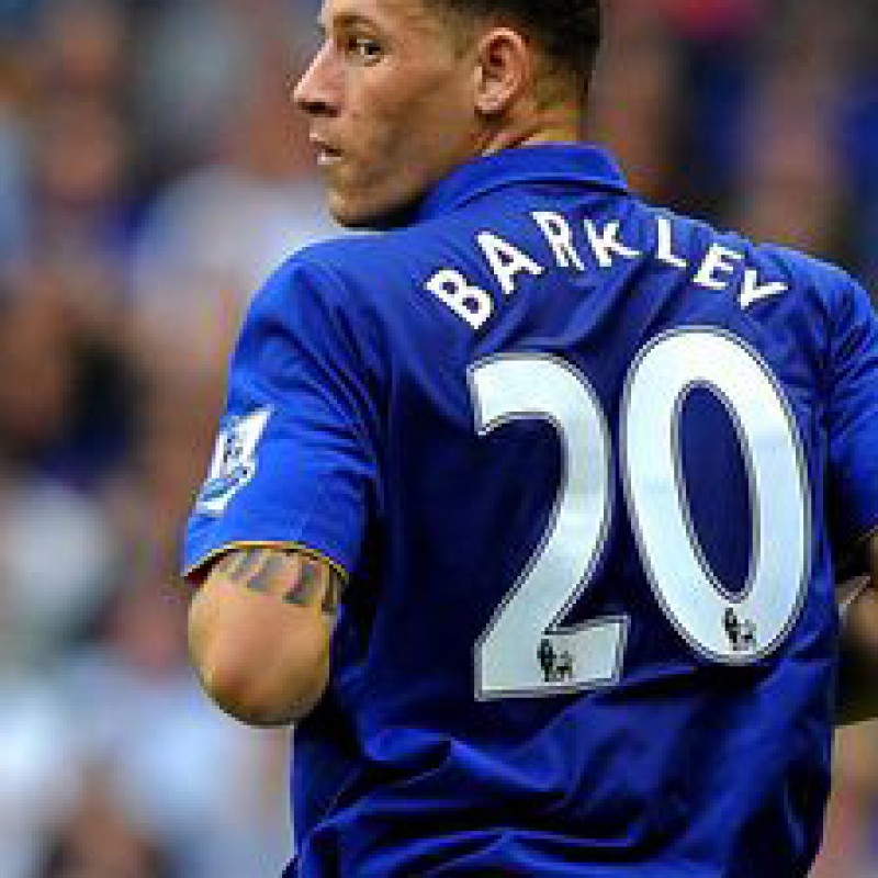 Ross Barkley's match worn Everton shirt